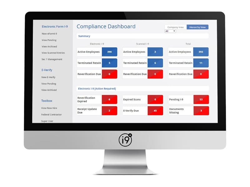 Form I-9 Compliance Software Development