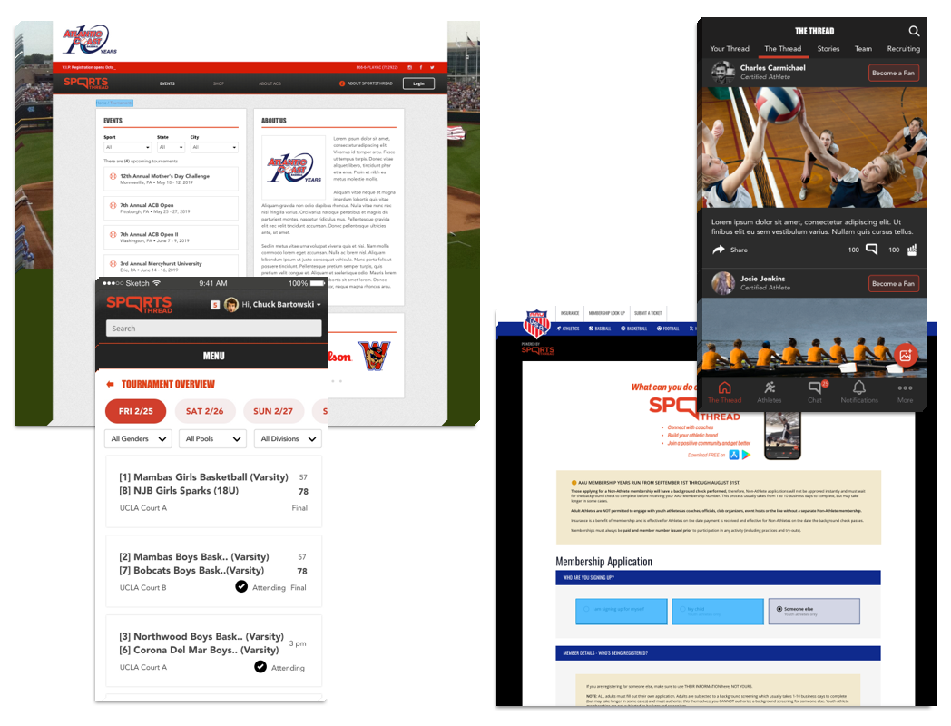 Sports Thread Social Platform